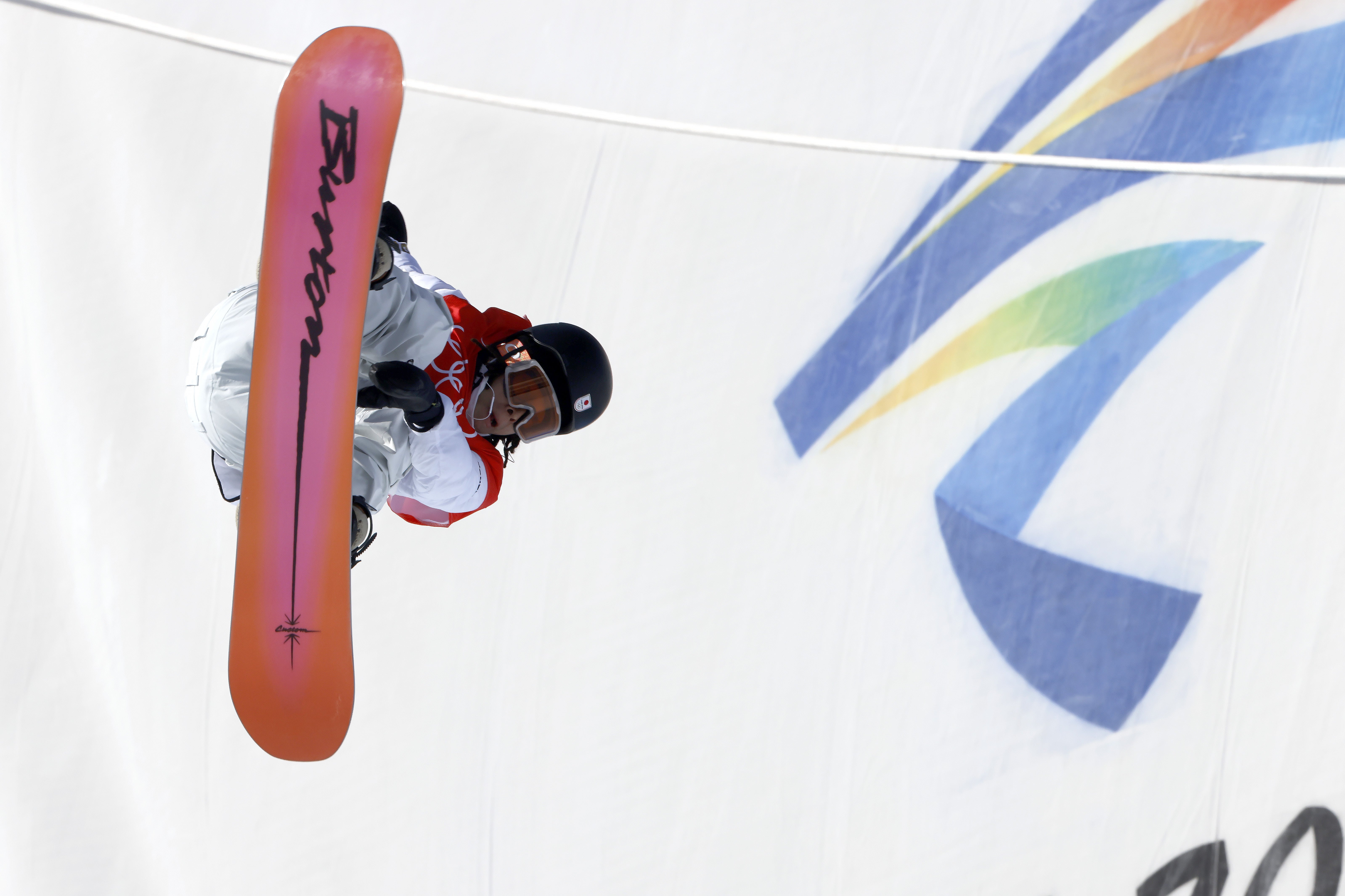 Ayumu Hirano of Team Japan wins the gold medal during the Olympic Games 2022, Men's Snowboard Halfpipe Classic on February 11, 2022 in Zhangjiakou China.