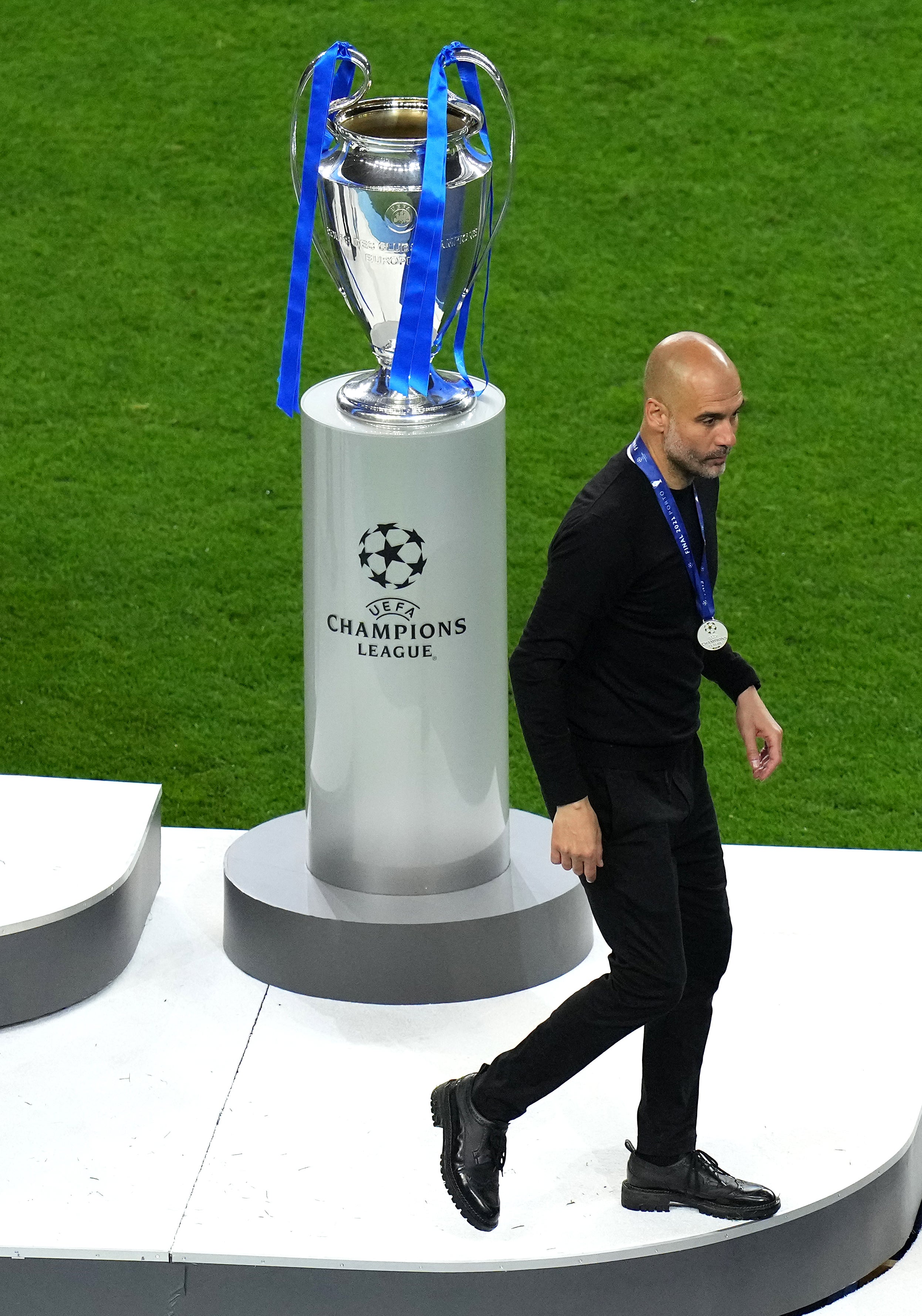 Guardiola missed out on the big prize last season (Adam Davy/PA)