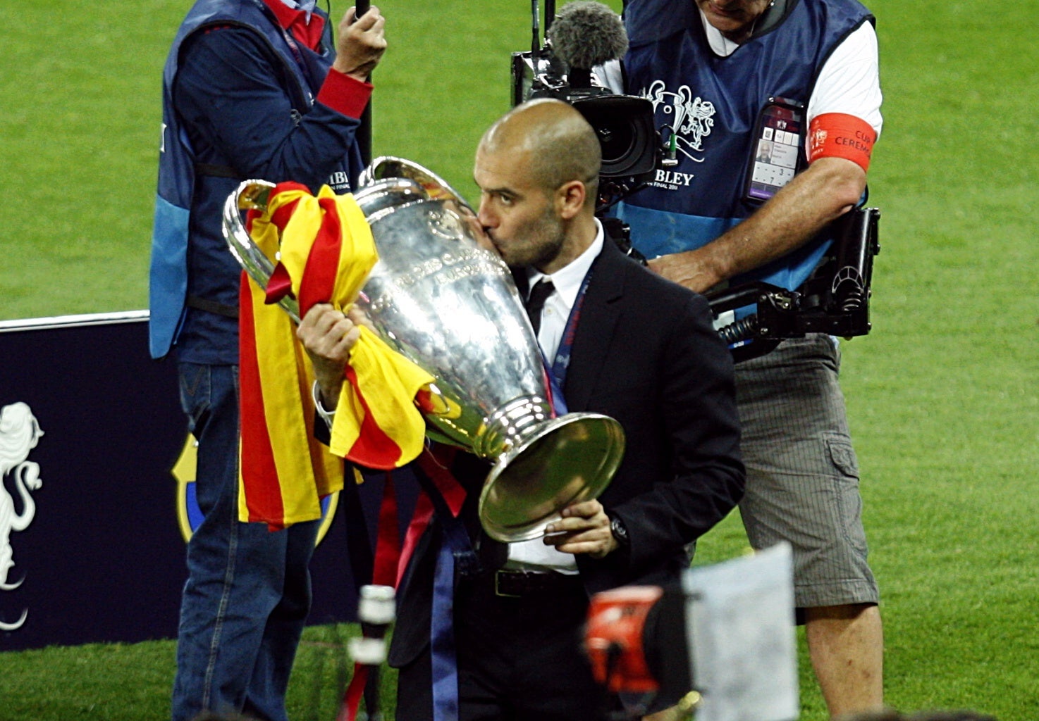 Guardiola was a two-time winner with Barcelona (Sean Dempsey/PA)
