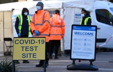 UK Covid infections above pre-Christmas levels as 2.1m have virus – but cases falling in England