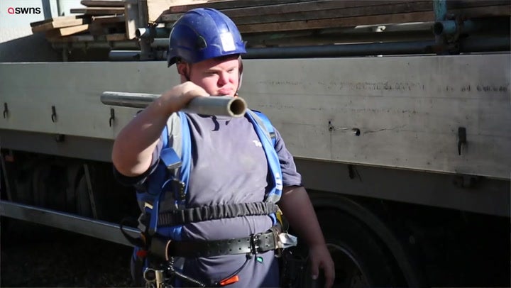 Todd became Britain’s first fully qualified scaffolder with Down’s Syndrome, finding part-time employment with Coles Scaffolding