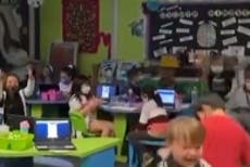 Watch video of students erupt in cheers as Nevada lifts mask mandate despite high case count