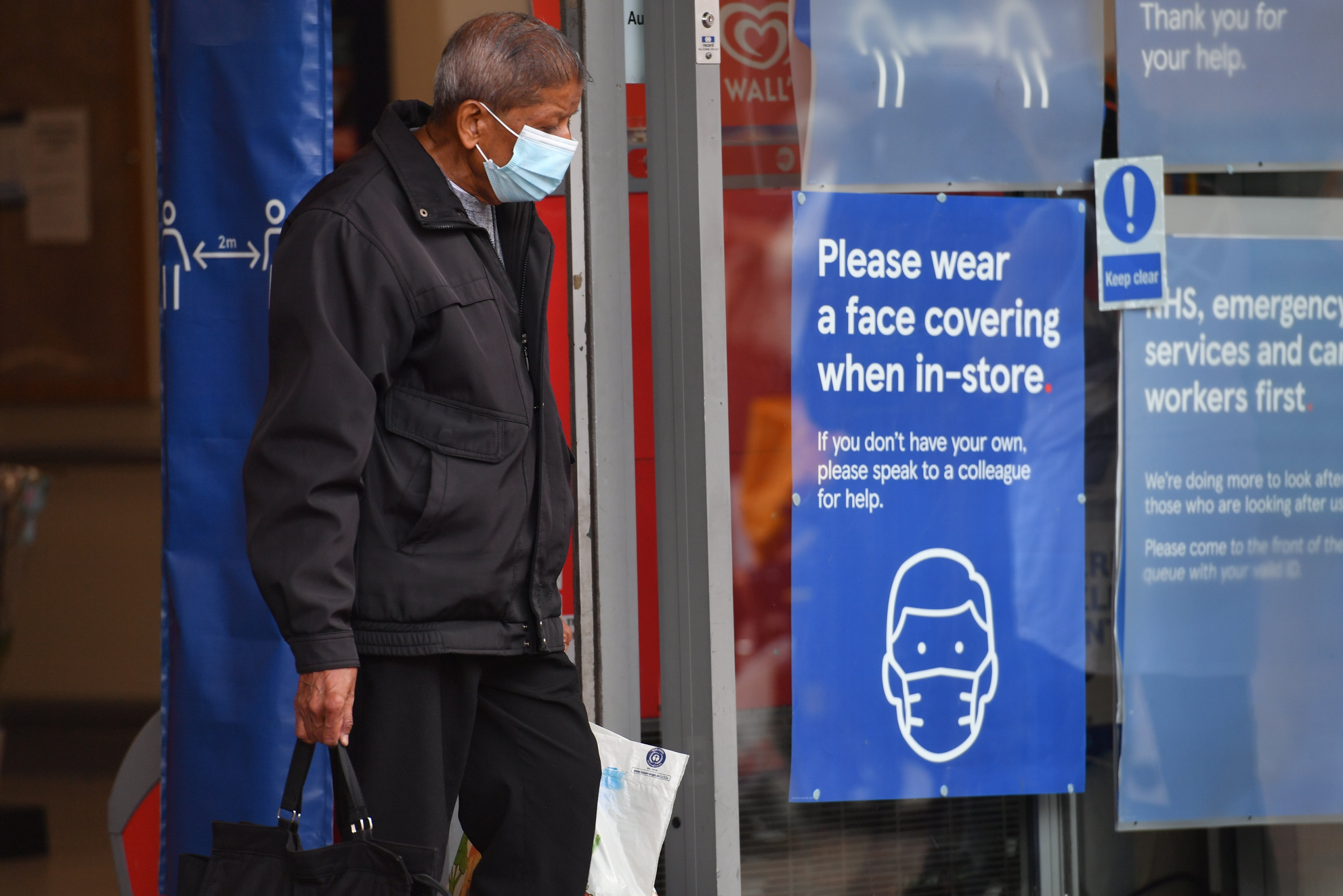 Ms Evans encouraged the use of face masks (Jacob King/PA)