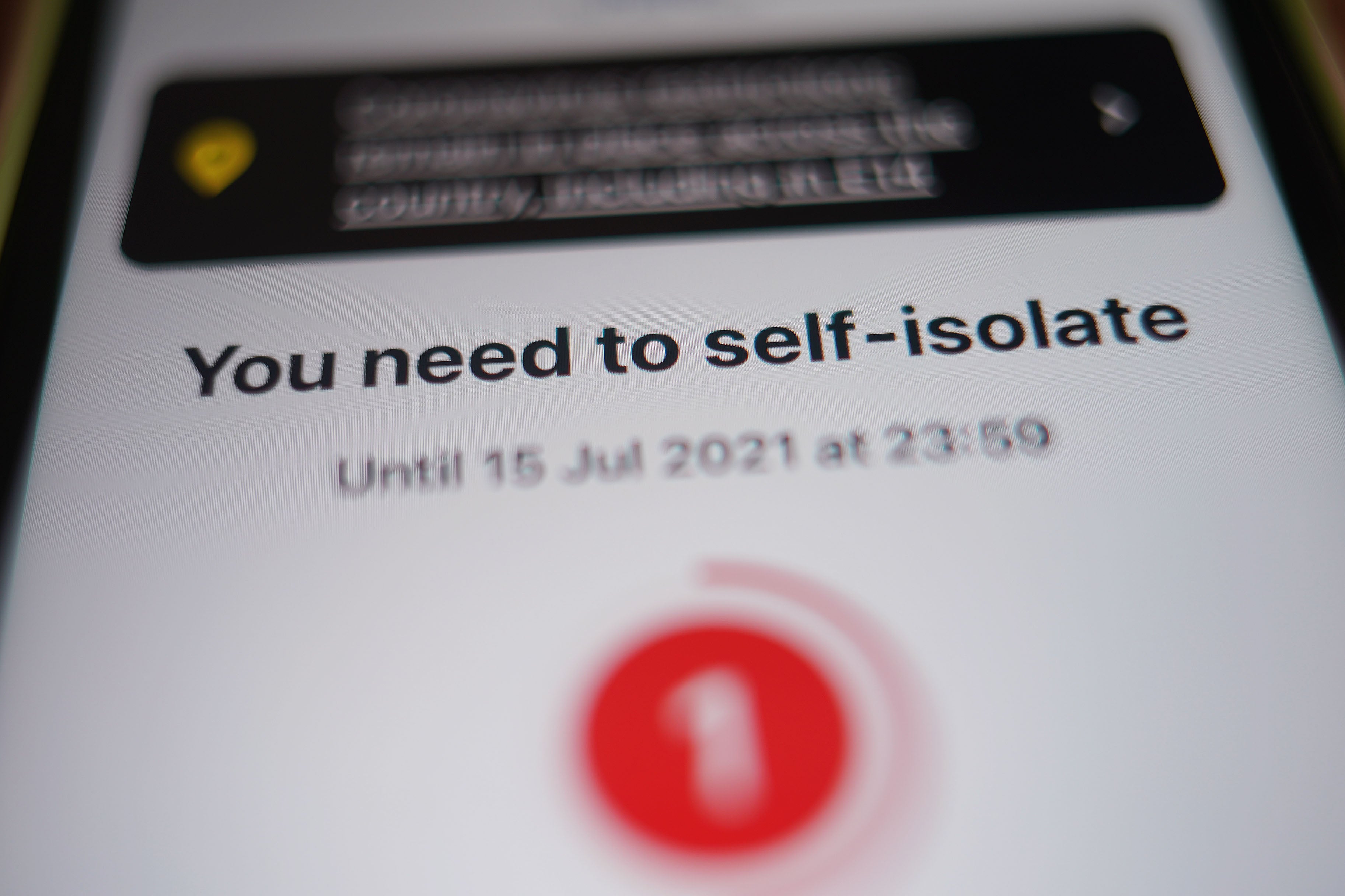 A public health expert discussed self-isolation rules (Yui Mok/PA)