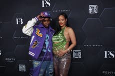 Rihanna showcases growing baby bump alongside A$AP Rocky at Fenty party