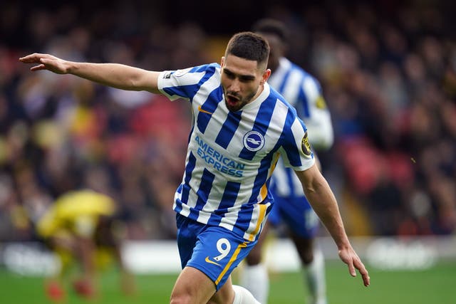 Neal Maupay and Adam Webster were on target as Brighton saw off Watford (Nick Potts/PA)