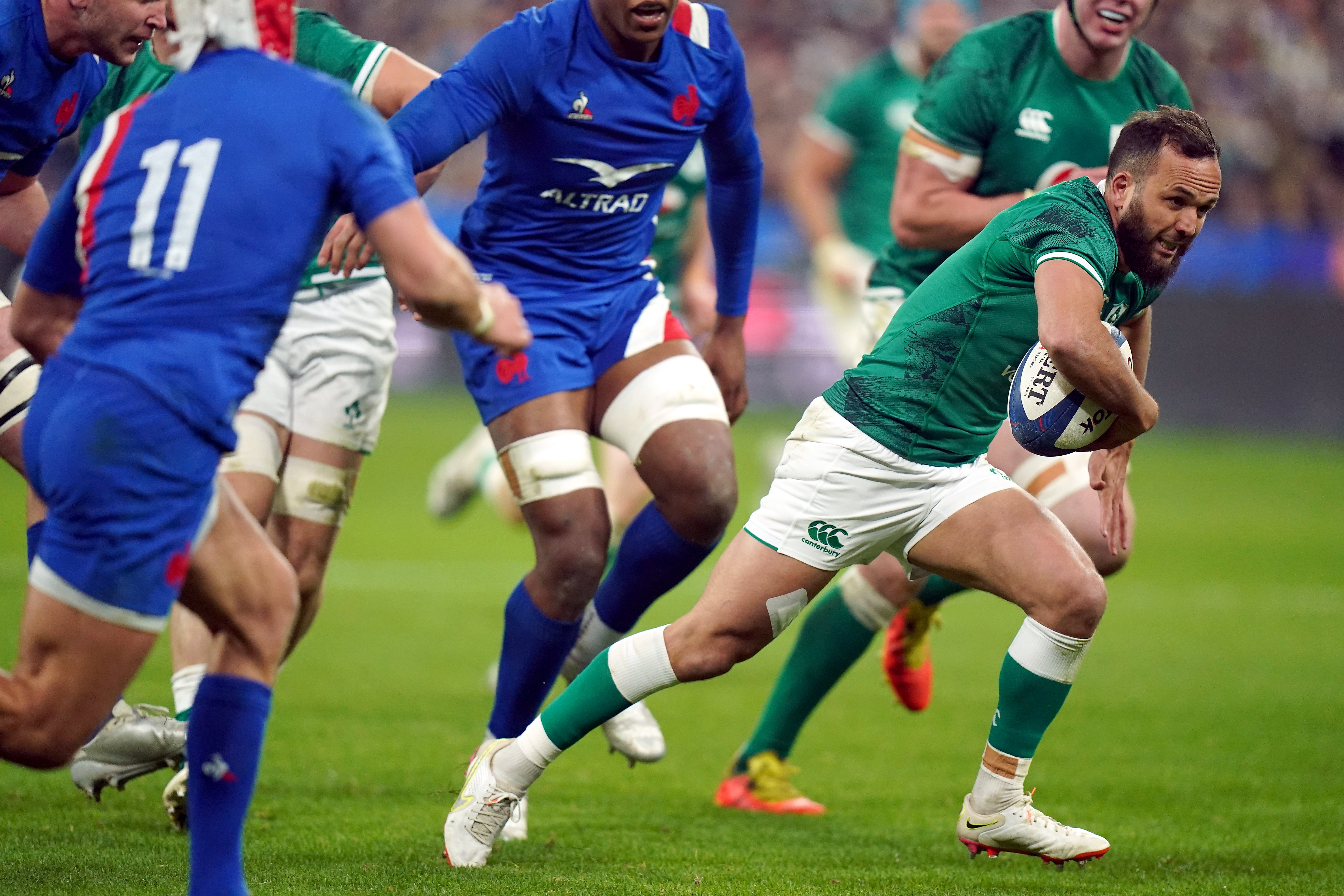 Jamison Gibson-Park’s try gave Ireland hope (Adam Davy/PA)