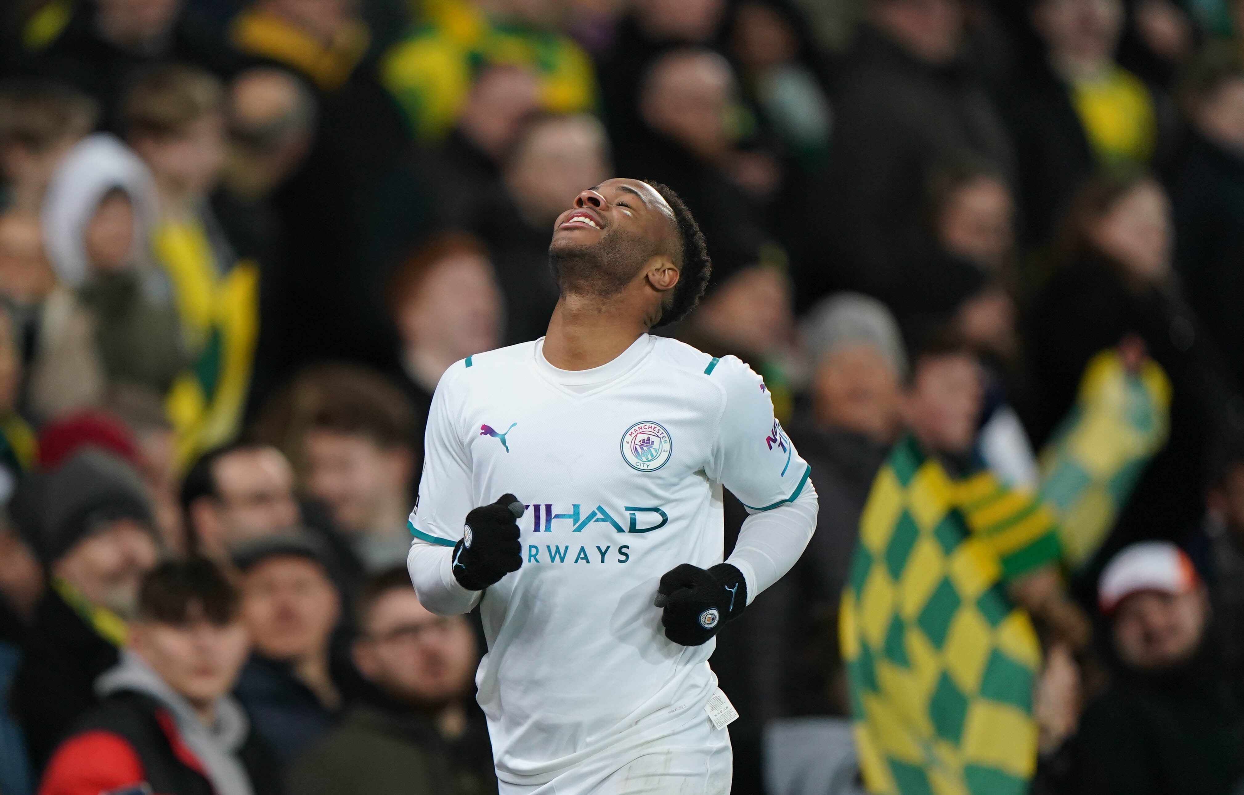 Raheem Sterling drew praise from Pep Guardiola after his hat-trick at Norwich