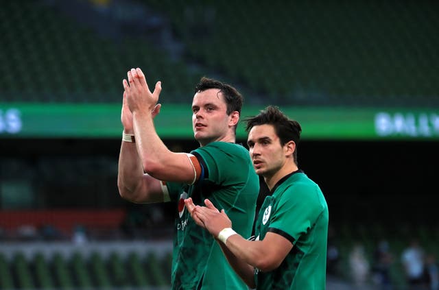 James Ryan (left) endured a physical test in the French capital (Donall Farmer/PA)