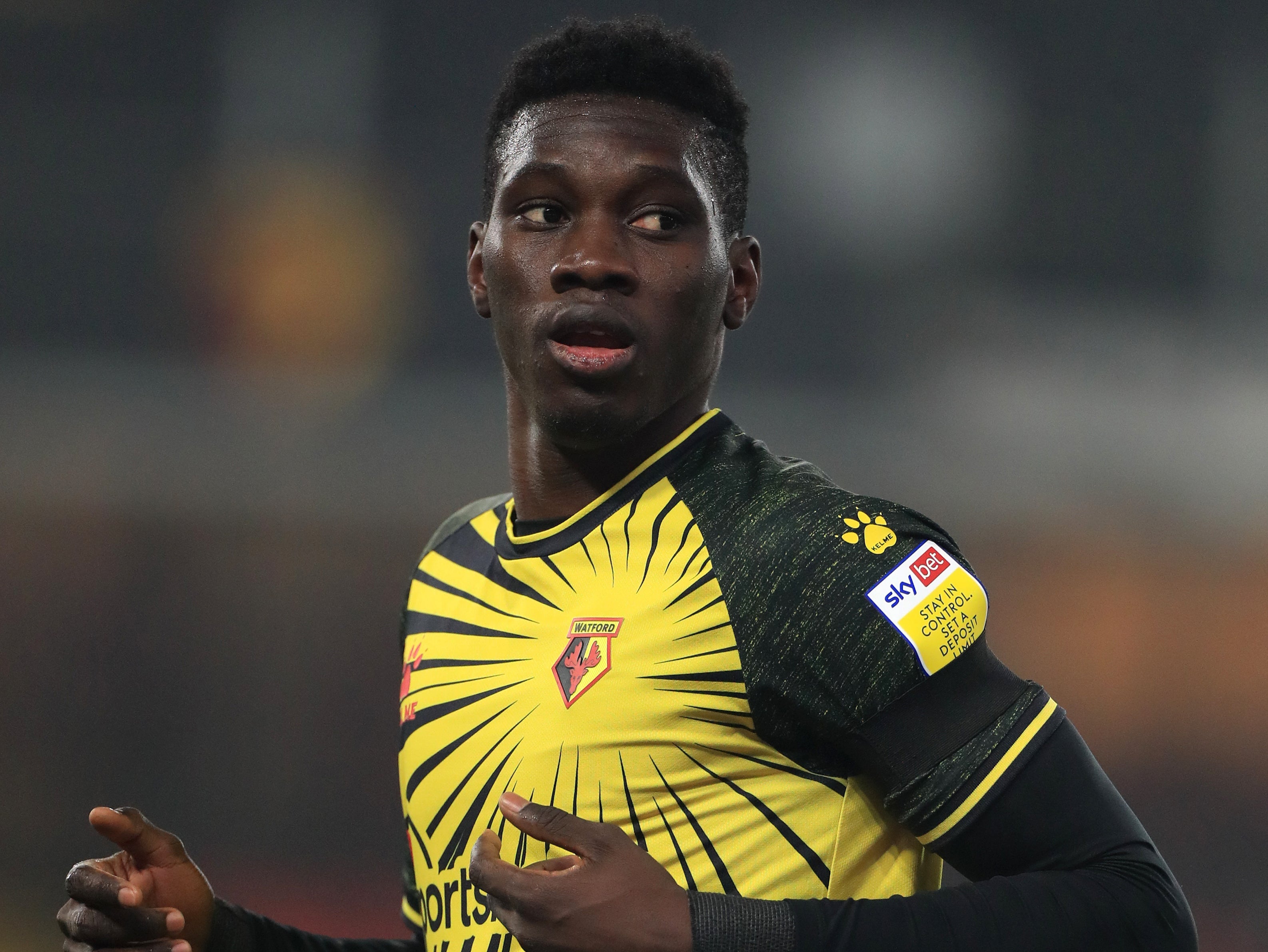 Ismaila Sarr was introduced at half time against Brighton (Mike Egerton/PA)