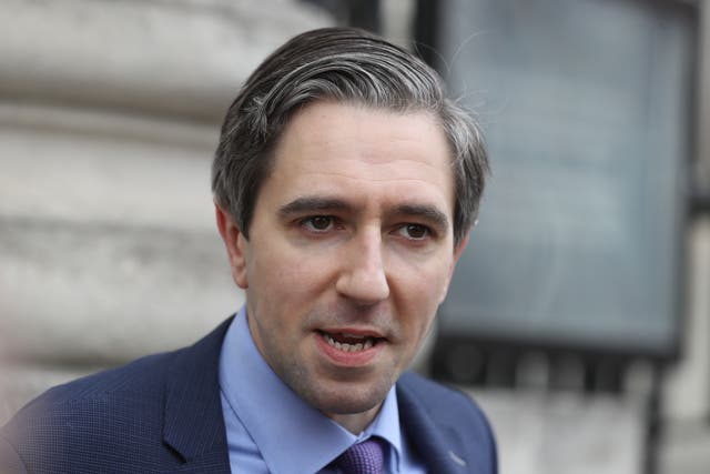 Minister for Further and Higher Education Simon Harris said the Irish Government does not believe that war in Ukraine is inevitable (Brian Lawless/PA)