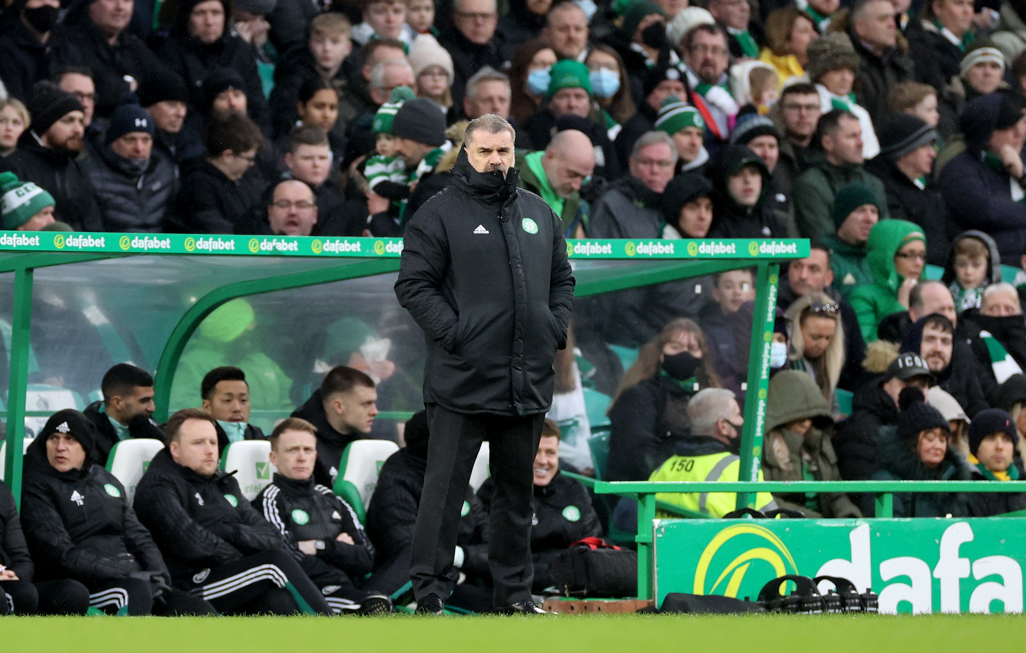 Celtic manager Ange Postecoglou is looking for 90-minute performances (Steve Welsh/PA)