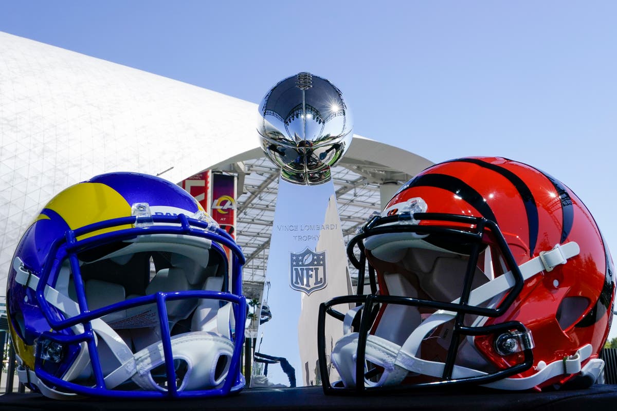 Los Angeles Rams / Cincinnati Bengals Super Bowl face mask