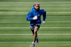 Odell Beckham Jr wears $200k diamond-encrusted cleats at Super Bowl before injury