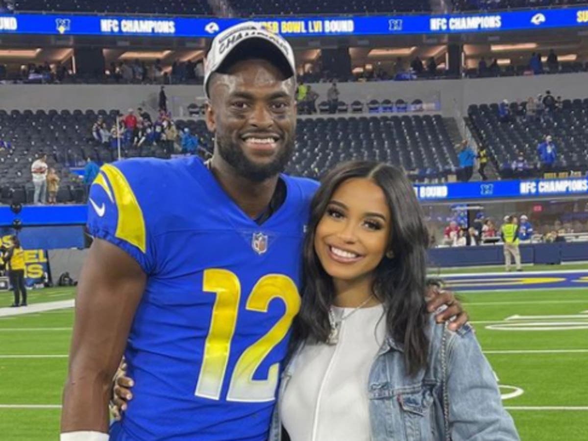 Van Jefferson&rsquo;s wife Samaria left Super Bowl in labour with second child
