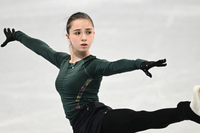 <p>Kamila Valieva will continue competing at the Games</p>
