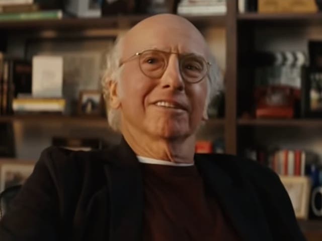 <p>Larry David, seen in the Super Bowl advert for cryptocurrency FTX</p>