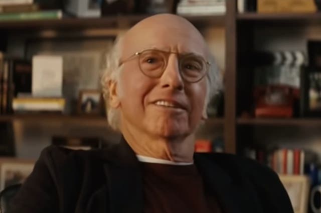 <p>Larry David, seen in the Super Bowl advert for cryptocurrency FTX</p>