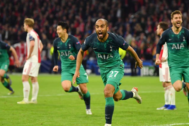 <p>Tottenham defeated Ajax on away goals in 2019</p>