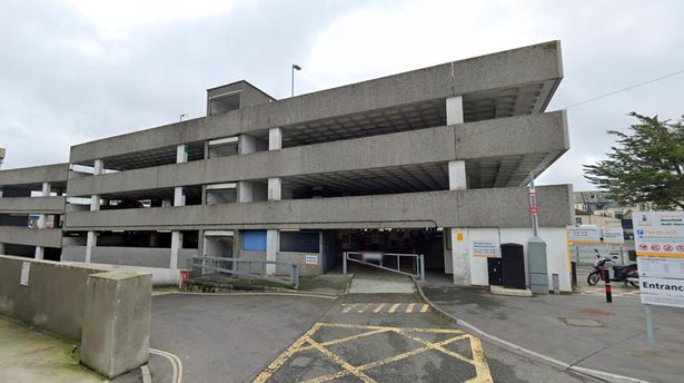 The shocking incident took place in the Moorfield car park in Truro