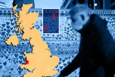 Latest Covid-19 case rates for UK local authority areas