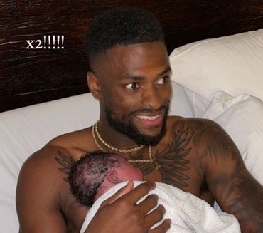 Van Jefferson posted a cute snap of his newborn child