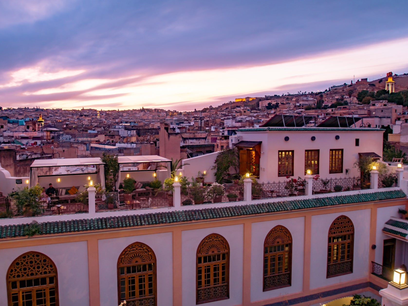 Gaze out over Fes from Palais Amani