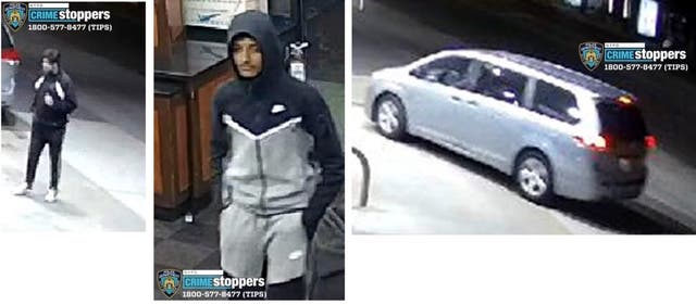 <p>The NYPD released stills of surveillance footage of the suspects </p>
