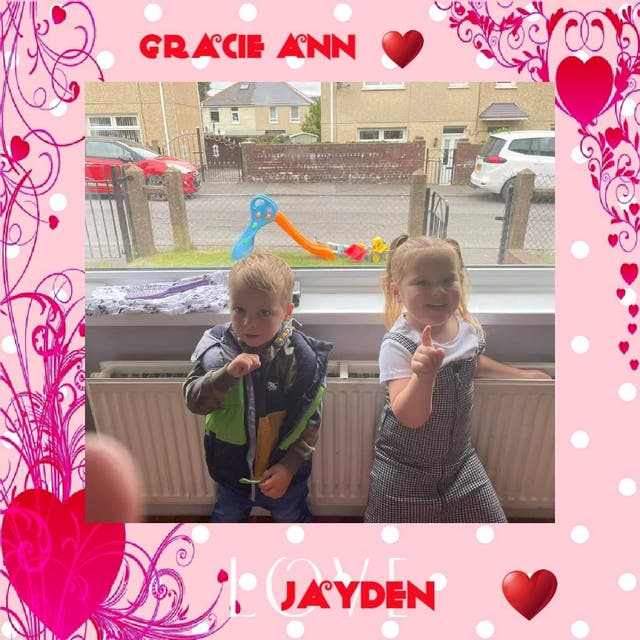 Jayden-Lee Lucas and Gracie-Ann Wheaton, who died after a crash on the M4 near Newport (Family handout/PA)
