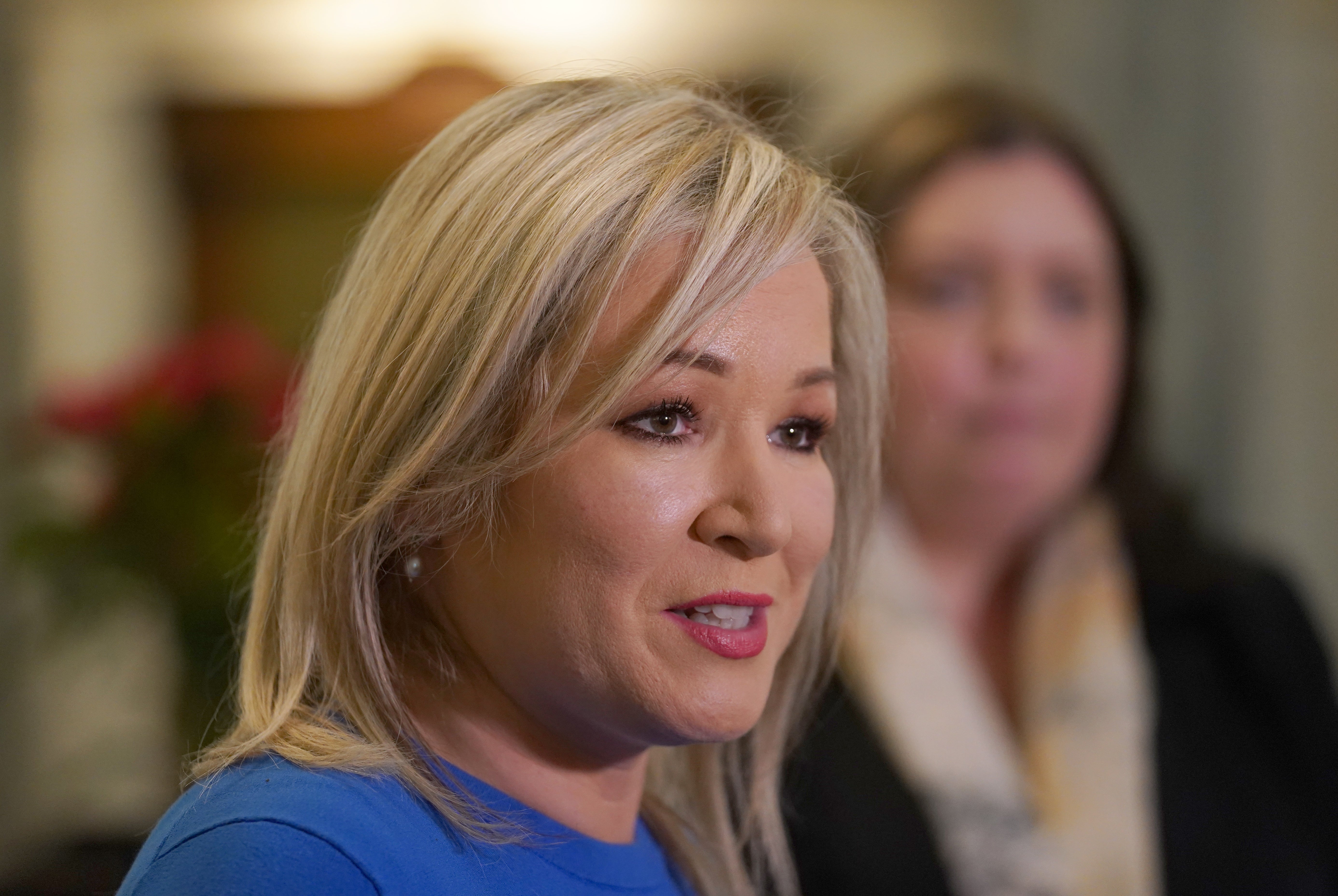 Michelle O’Neill said ministers had backed Robin Swann to ease Covid restrictions (Brian Lawless/PA)