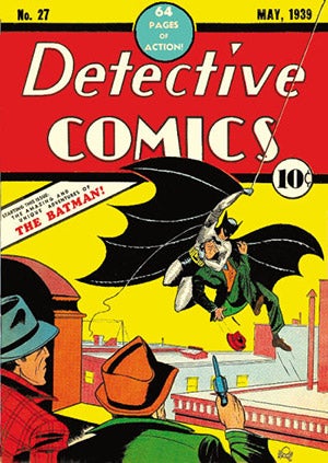Batman first appeared in the 27th issue of Detective Comics, published in May 1939