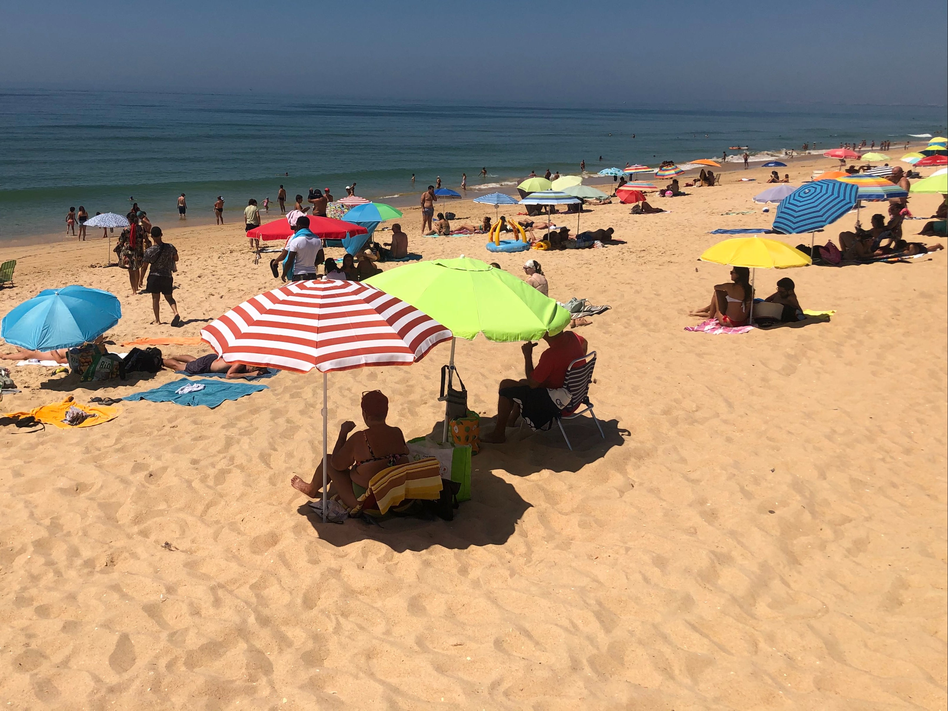 Distant dream: Faro Beach in Portugal, a 20-minute walk from the airport