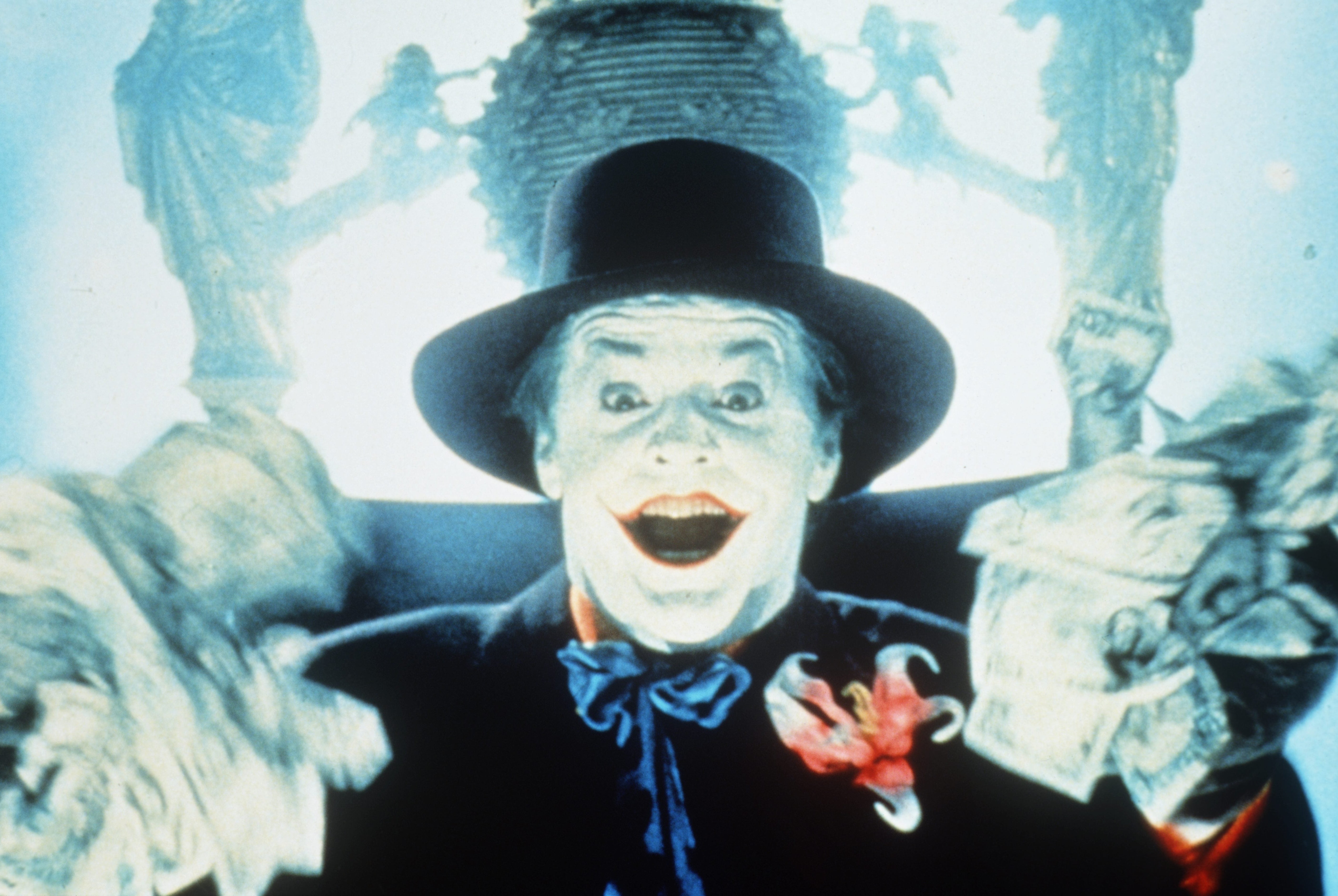 Jack Nicholson as the Joker in Burton’s 1989 iteration of the franchise