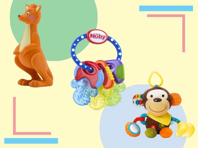 <p>Not just something to chew, many examples make noises and have interesting designs and textures for baby </p>
