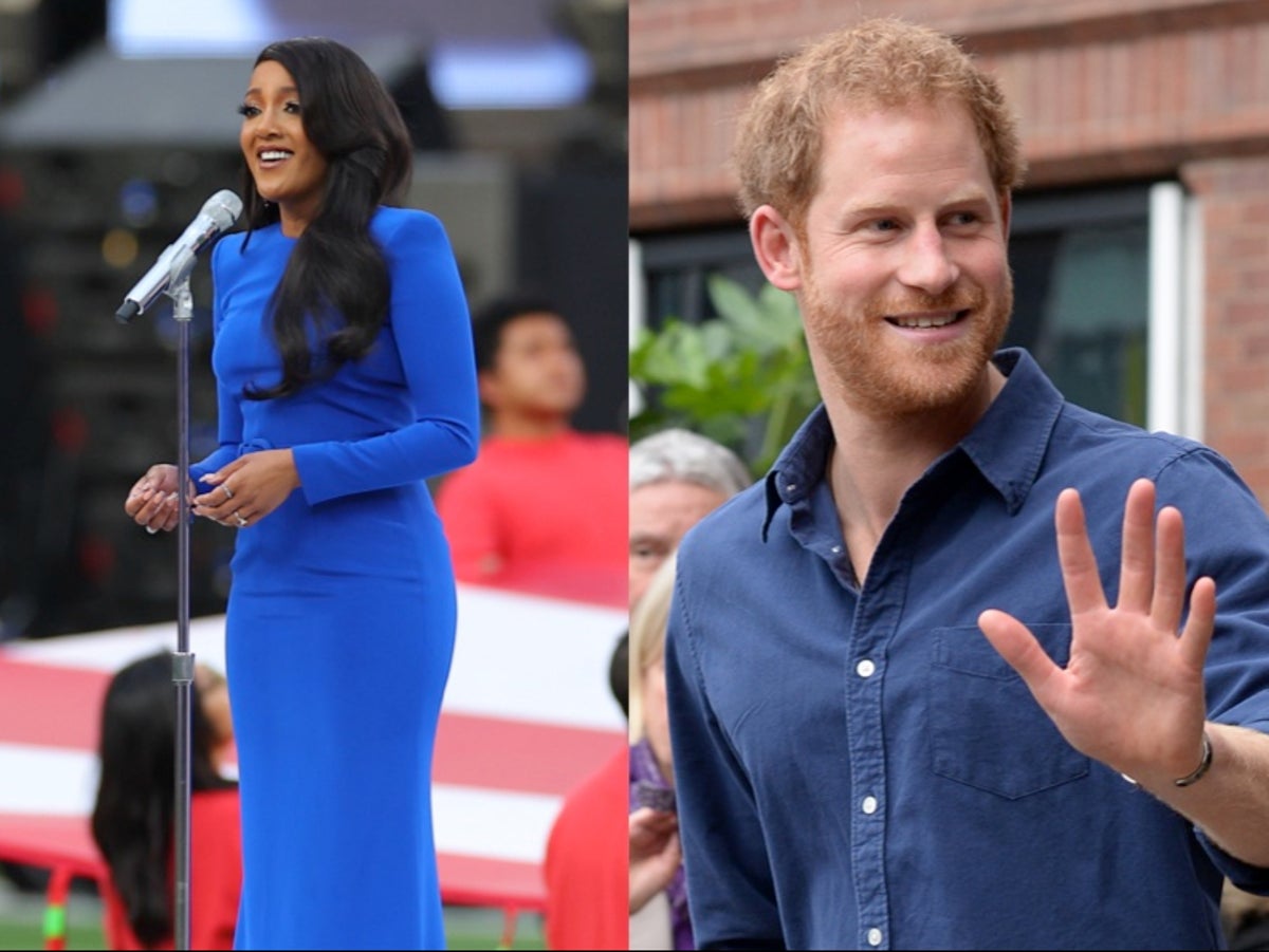 Mickey Guyton Ran Into Prince Harry at the Super Bowl