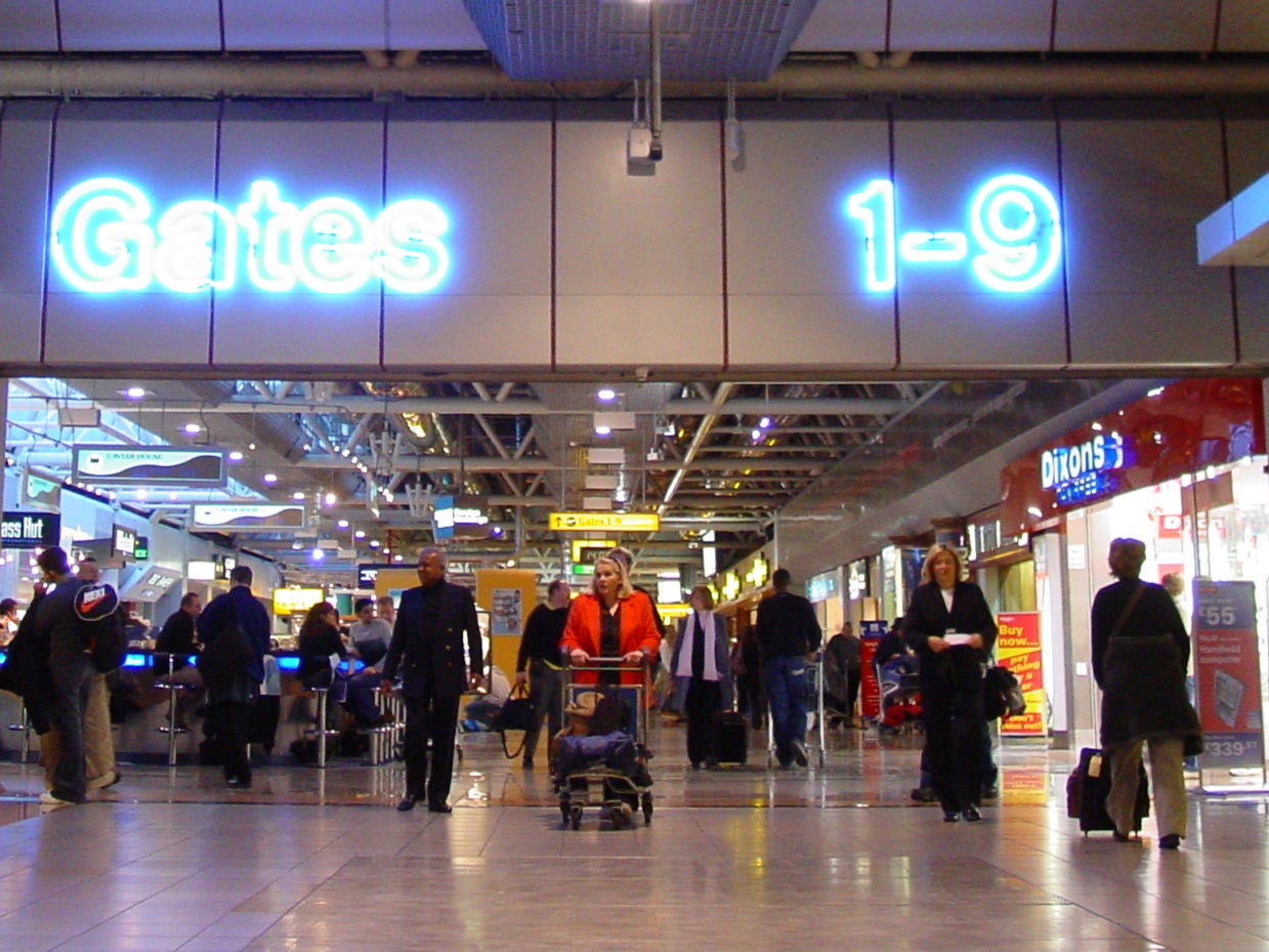 Better days: Archive photograph of Heathrow Terminal 4, currently closed