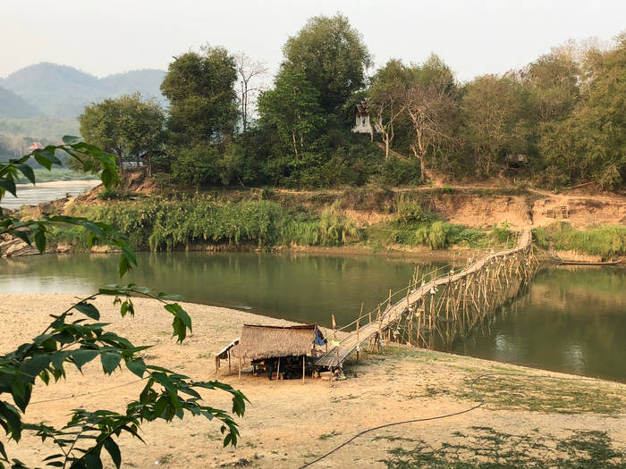 Luang Prabang city in Laos lies at the confluence of the Mekong and Nam Khan rivers