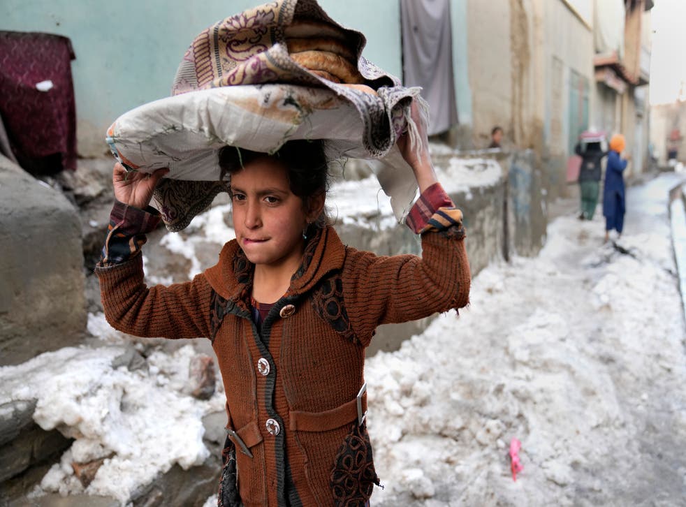 Millions of people in Afghanistan face starvation without urgent support, the UN has warned (Hussein Malla/AP)