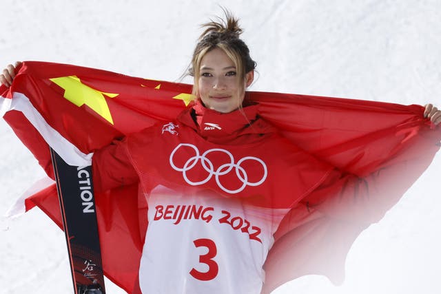 Winter Olympic star and Victoria's Secret model Eileen Gu in tears