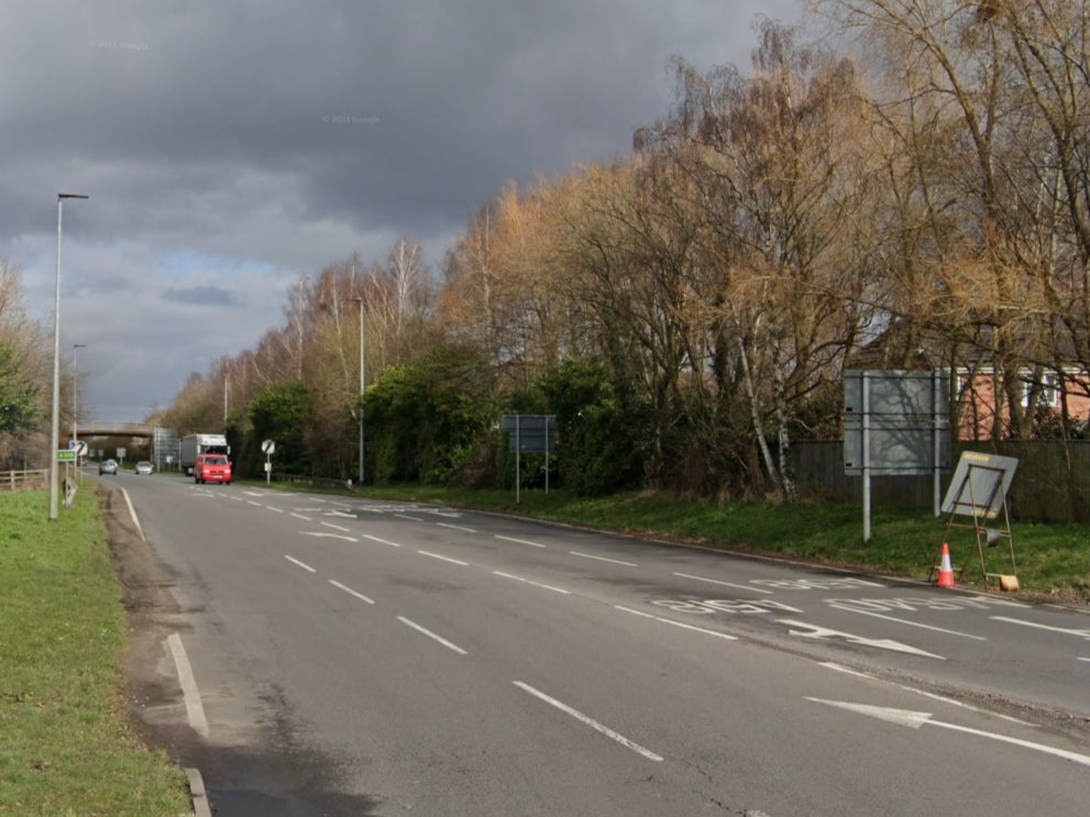 The crash took place on the A518 New Trench Road