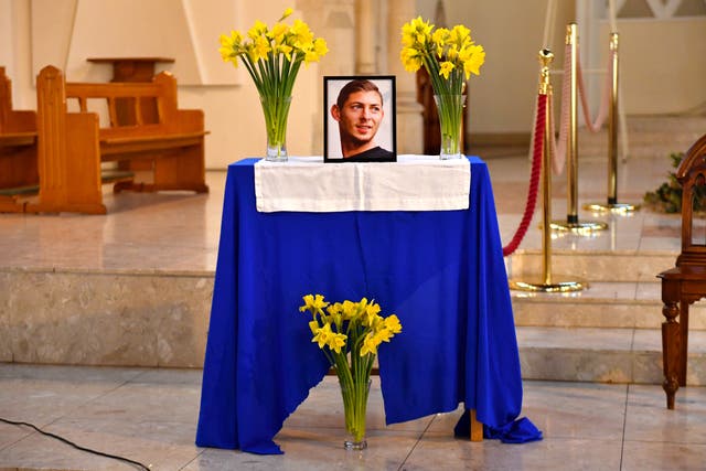 Argentinian footballer Emiliano Sala died in a plane crash as he flew from France to join his new club, Cardiff City, in January 2019 (Jacob King/PA)