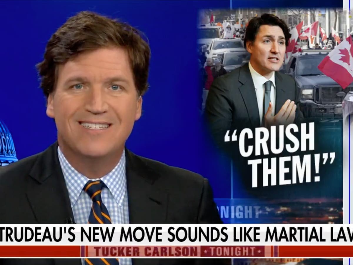 &lsquo;Trucker Carlson&rsquo; ridiculed for calling Justin Trudeau a &lsquo;dictator&rsquo;