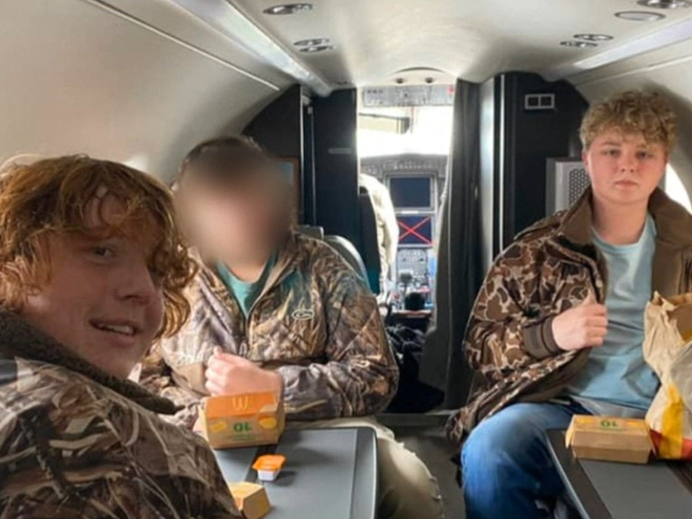 A family member shared this photo of the teens whose plane crashed off the coast of North Carolina on 13 February 2022