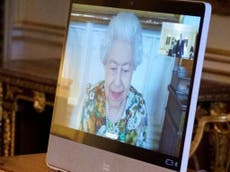 Queen pictured working from home and holding virtual audiences after Covid scare