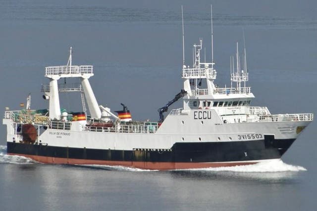 Spain Fishing Boat Sinks