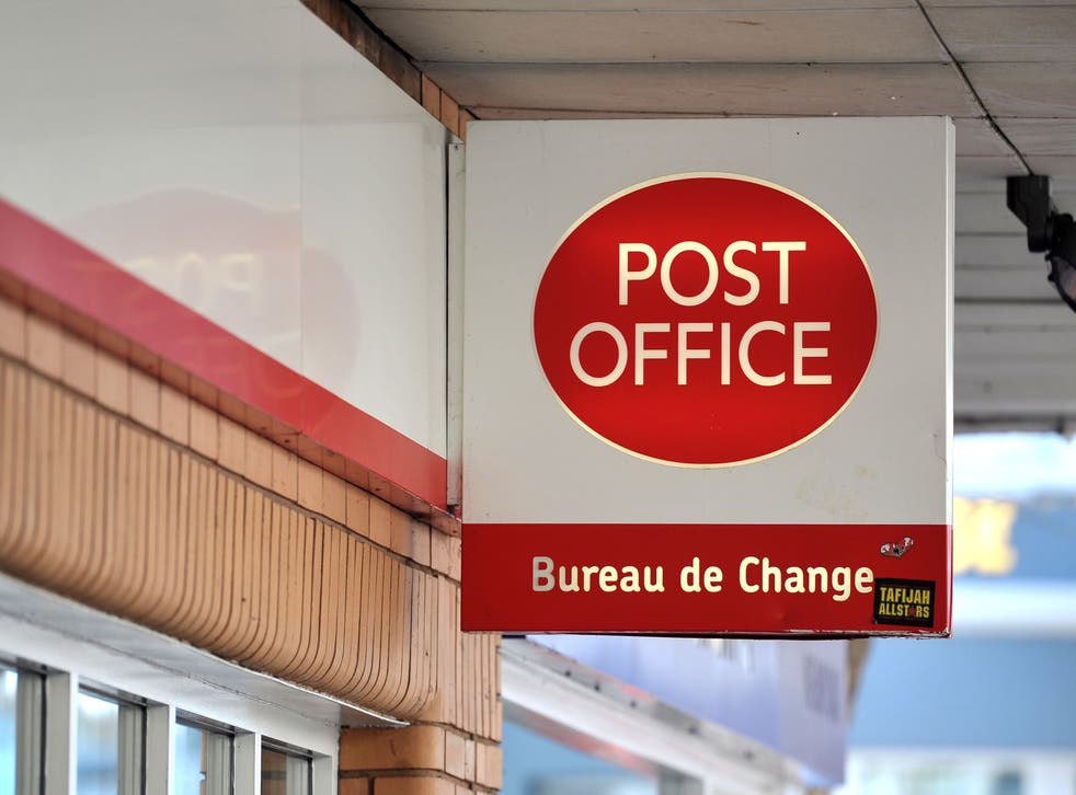 A Post Office sign (Tim Ireland/PA)