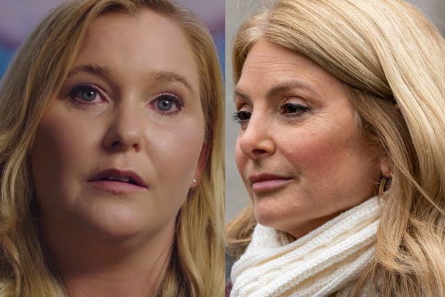 <p>Attorney Lisa Bloom (right) has expressed her support for Virginia Giuffre (left) </p>