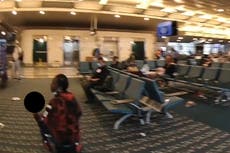 Watch ‘drunk’ woman on motorised suitcase lead police on low-speed chase through a Florida airport