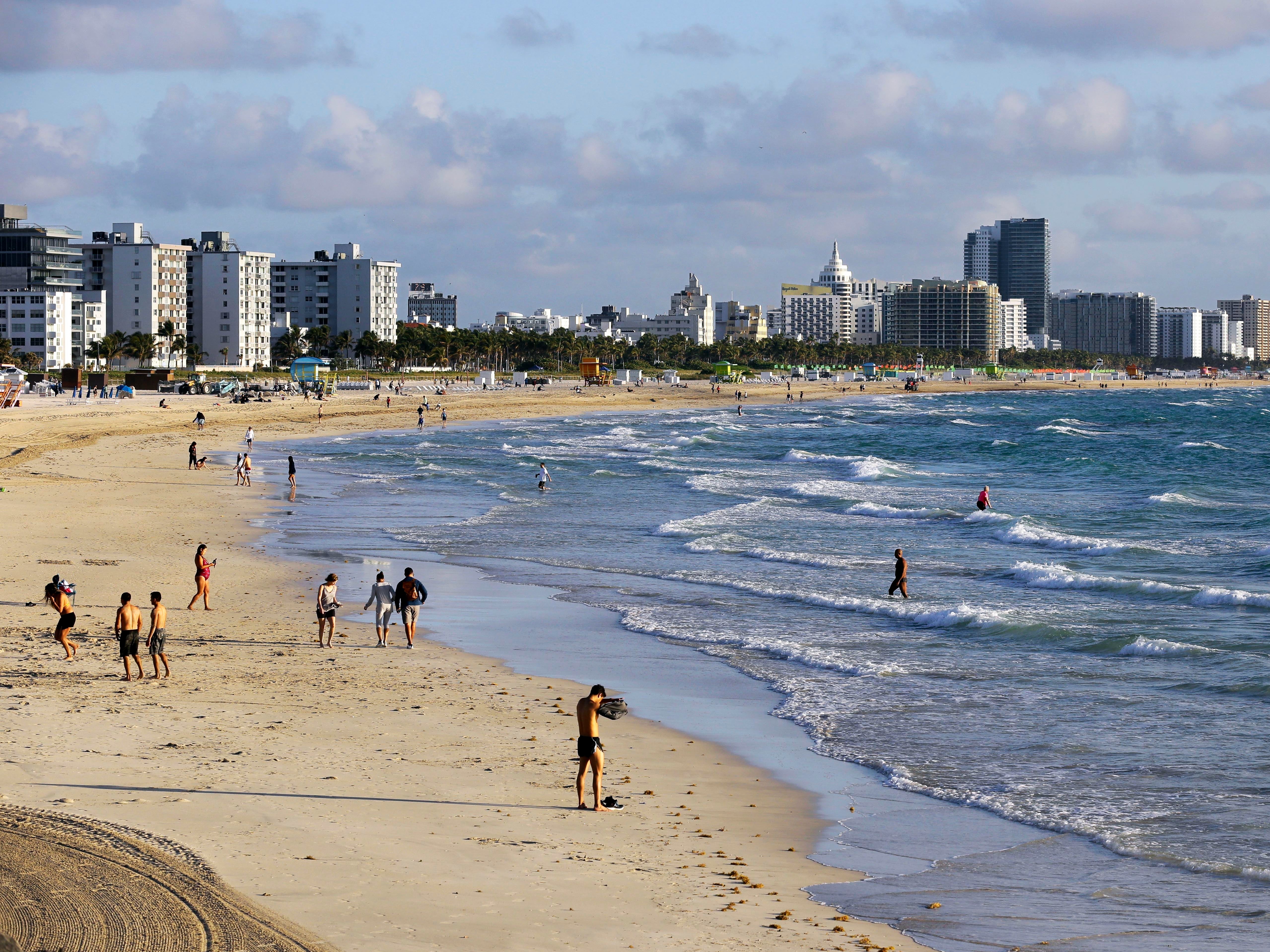 <p>Miami Beach, Florida, in March 2020</p>