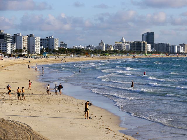 <p>Miami Beach, Florida, in March 2020</p>